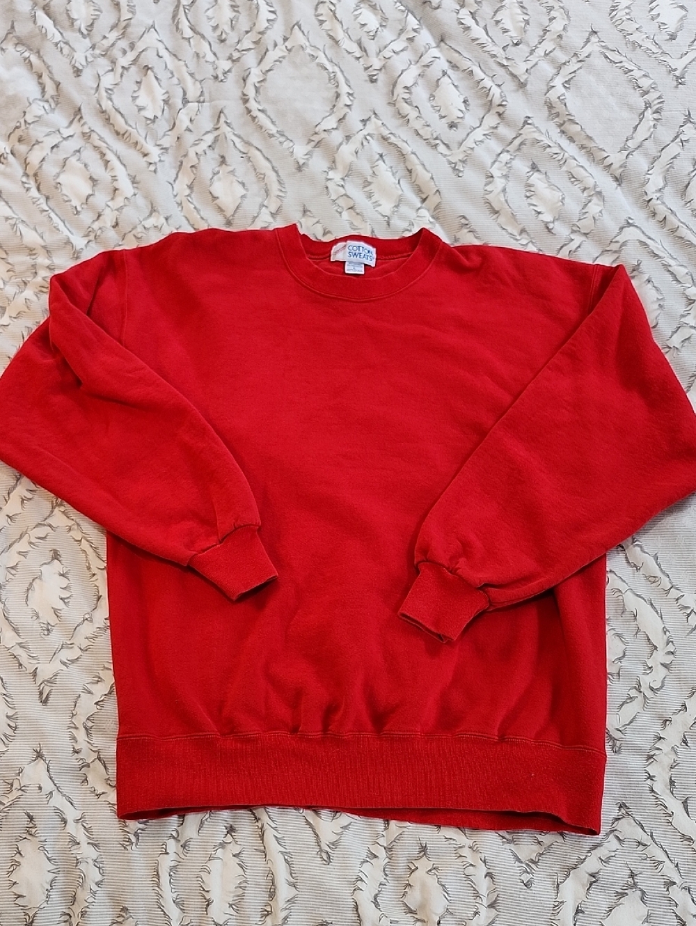 Jerzees By Russell Athletic Vintage Hi Cotton Sweatshirt Size L Red